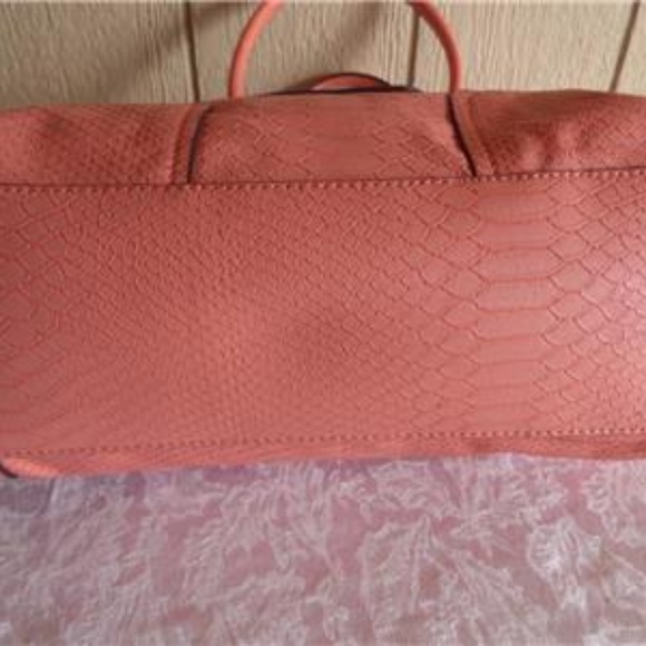 GUESS Tough Luv  Faux Leather Satchel- - Picture 11 of 15